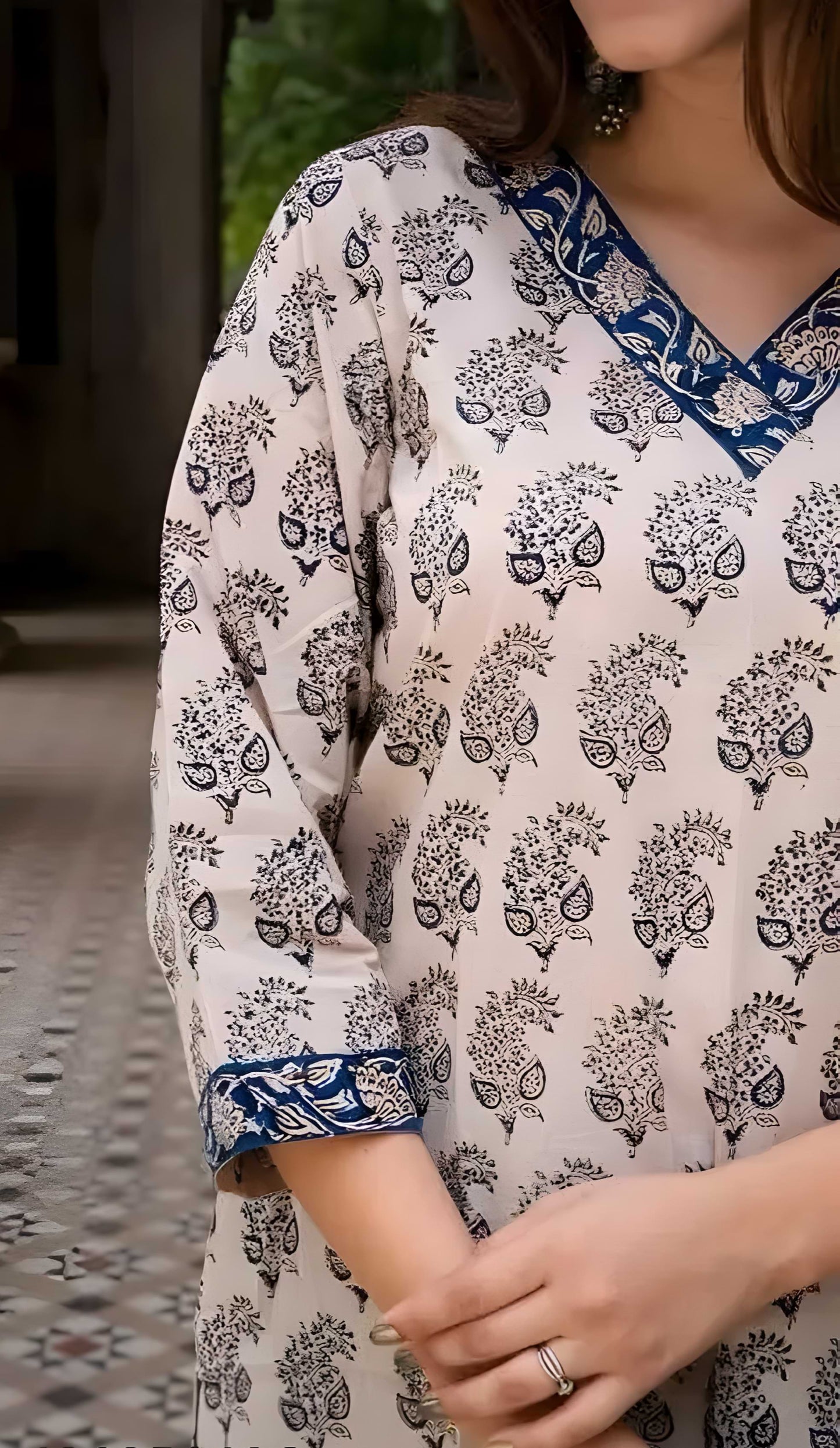 Women Printed Pure Cottan Short Kurta