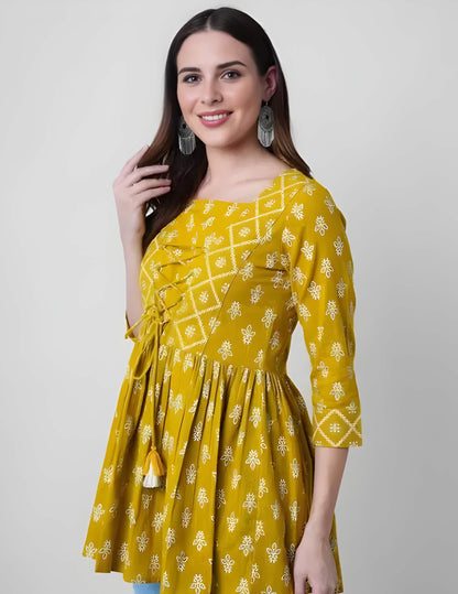 Women's Rayon Printed Top for Casual wear, daily wear