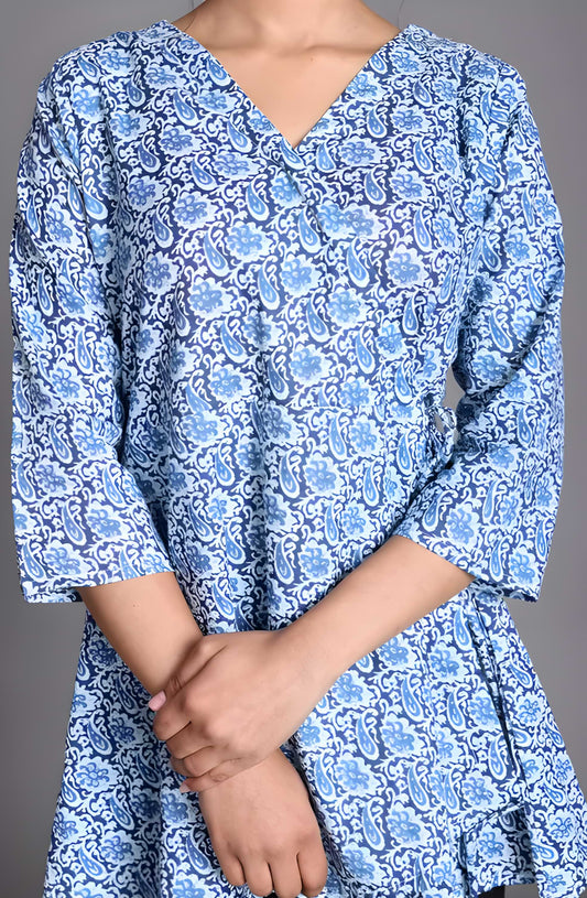 NEW PATTERN COTTON PRINTED ANGRAKHA SHORT KURTI FOR BEAUTIFULL WOMENS| TOP & TUNIC |SHORT TOP ANGRAKHA