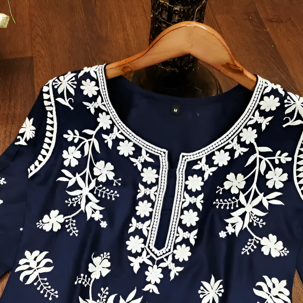 New Chikankari Exclusive Kurti_Pent Pair